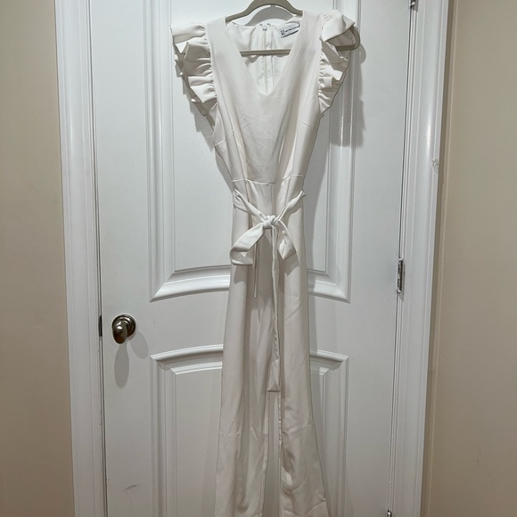 New York & Company Other - New York & Company Flutter-Sleeve Tie Jumpsuit